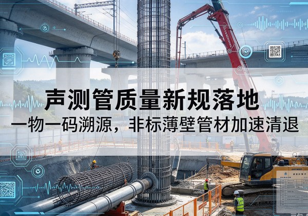 孟津声测管质量新规落地，一物一码溯源，非标薄壁管材加速清退